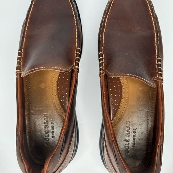 Cole Haan Grand OS Brown Leather Loafers Men 111.5 - Picture 3 of 7